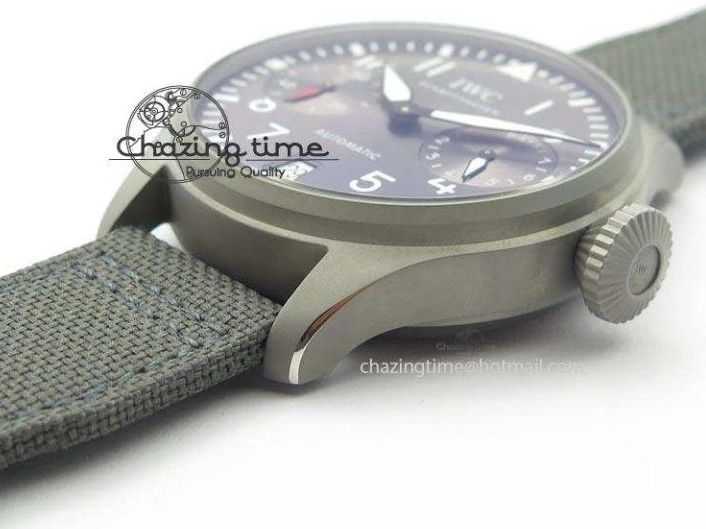 MIROTIME 0329 SunProtective Big Pilot Real PR IW500910 “Patrouille Suisse” ZF 1:1 Best Edition On Gray Nylon Strap 7278